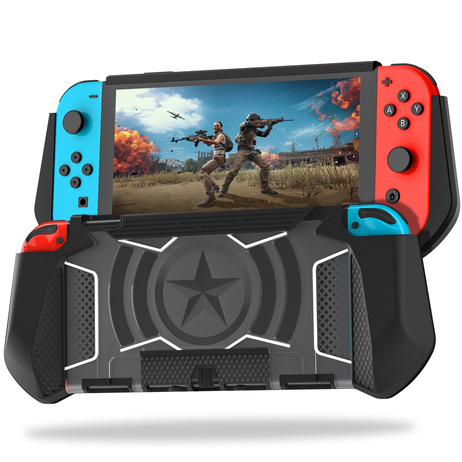 For Nintendo Switch OLED 2021 Bi-color Anti-fall Protective Cover Console Controller Shockproof Case For Nintendo Switch OLED 2021 Bi-color Anti-fall Protective Cover Console Controller Shockproof Case
